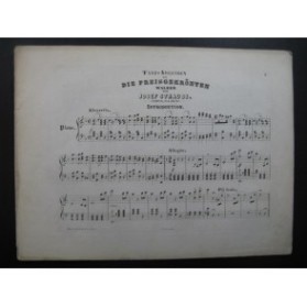 STRAUSS Josef Tanz Adressen Die Preisgekronten Piano XIXe siècle