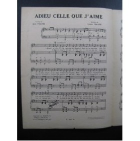 GASTÉ Louis Adieu celle que j'aime Chant Piano 1946