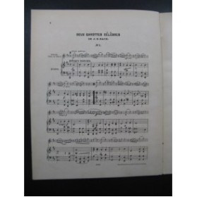 BACH J. S. Gavotte célèbre No 1 Piano Violon ou Flûte XIXe