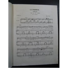 CLAPISSON Louis La Promise No 16 Chant Piano XIXe