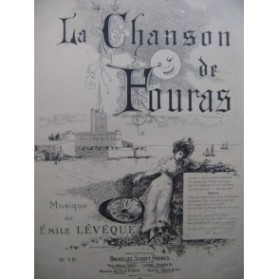 LÉVÊQUE Émile La Chanson de Fouras Chant Piano 1886