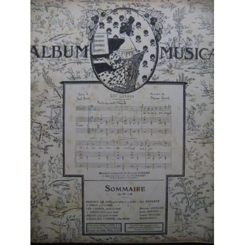 Album Musica No 116 Piano ou Chant Piano ou Piano 4 mains 1912