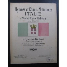 Marche Royale Italienne Piano Hymne de Gariboldi Chant Piano