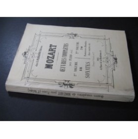 MOZART W. A. Oeuvres Complètes 1er Volume 18 Sonates Piano ca1863