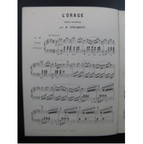 STEIBELT Daniel L'Orage Piano ca1860