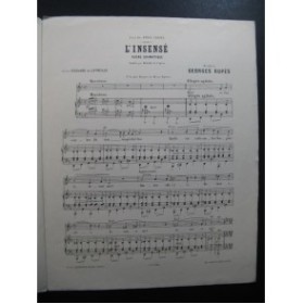 RUPES Georges L'Insensé Piano XIXe siècle