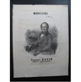 BAZIN François Madeleine Piano Chant XIXe siècle