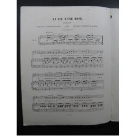 LEDUC Alphonse La Vie d'une Rose Piano Chant 1866
