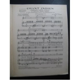 FRIML Rudolf Chant Indien Piano Chant 1925