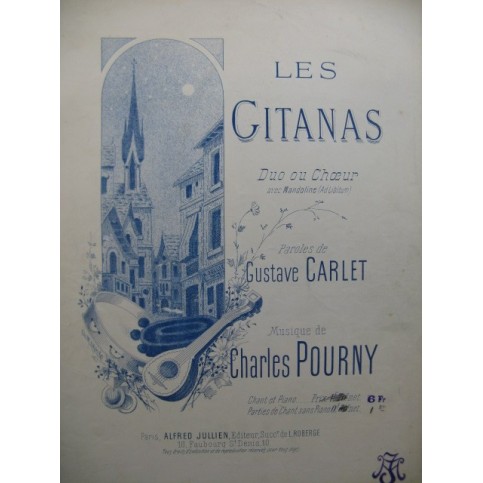 POURNY Charles Les Gitanas Piano Chant