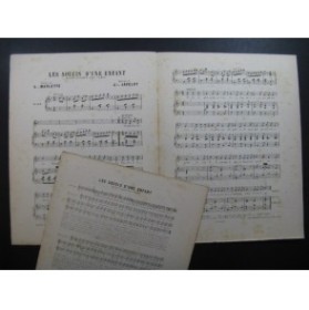 JAVELOT Jules Les Soucis d'une Enfant Piano Chant XIXe siècle
