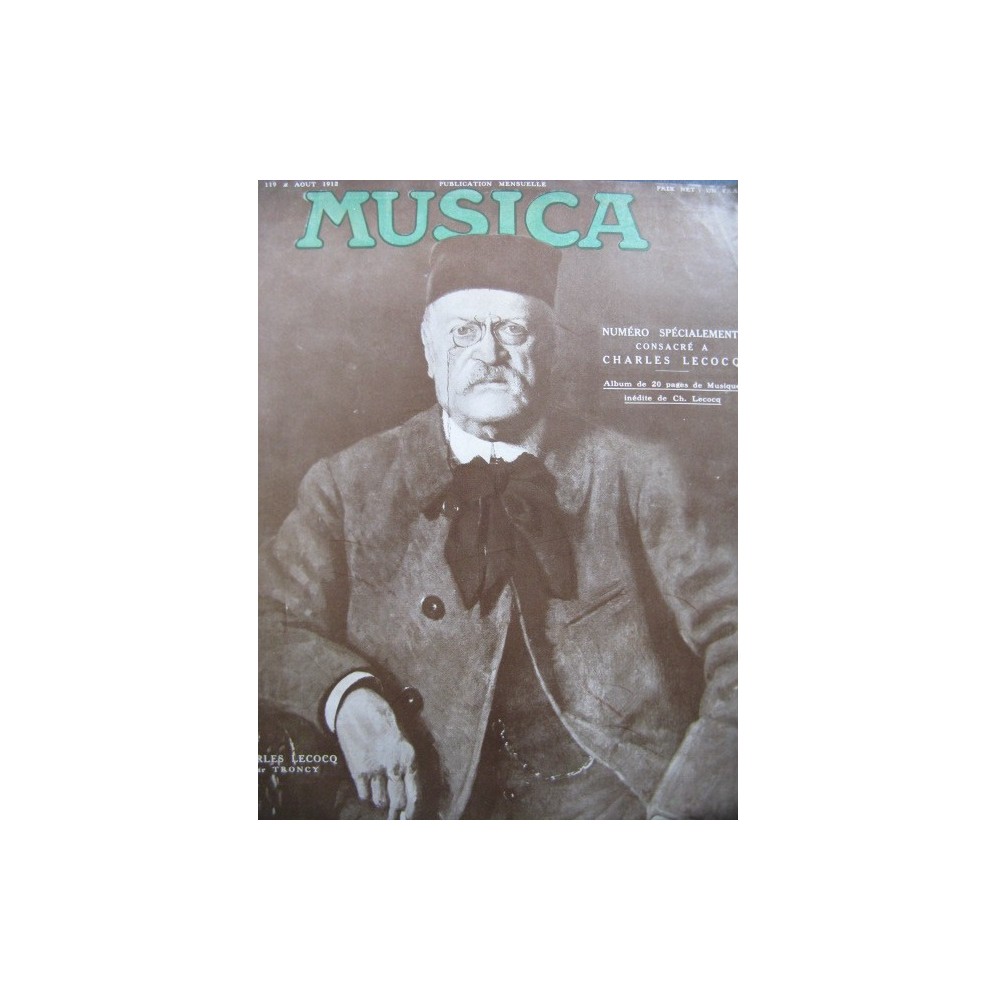 Musica Spécial Charles Lecocq 1912