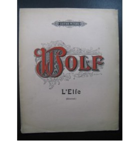 WOLF Hugo L'Elfe Mélodie Chant Piano