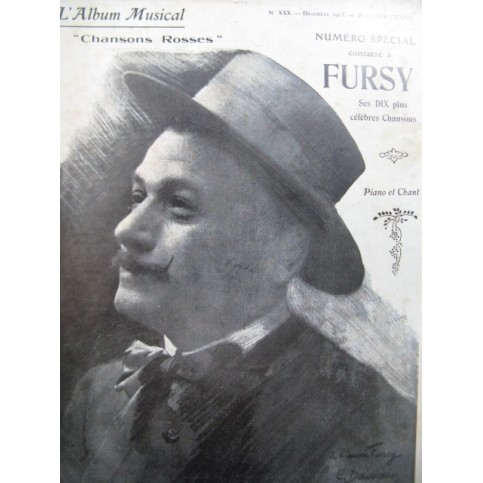 L'Album Musical Spécial Fursy 10 pièces Chant Piano 1905
