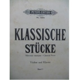 Klassische Stücke 12 Pièces Piano Violon