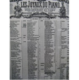 LANGE Gustave Fleurs Tardives Piano XIXe siècle
