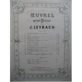 LEYBACH J. Faust Piano XIXe siècle