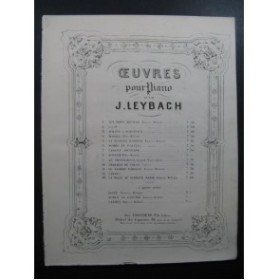 LEYBACH J. Faust Piano XIXe siècle