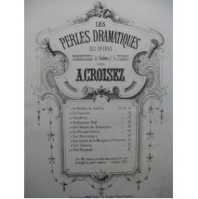 CROISEZ A. Guillaume Tell Piano XIXe siècle