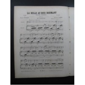 DE GROOT Adolphe La Belle au Bois Dormant Piano Chant XIXe siècle
