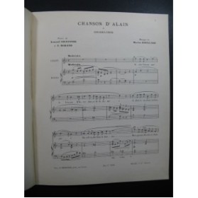 BOULLARD Marius Chanson d'Alain de Grisélidis Piano Chant ca1890