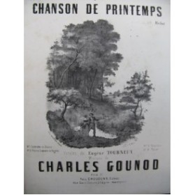 GOUNOD Charles Chanson de Printemps Piano Chant ca1870