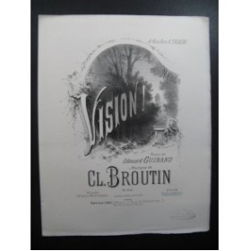 BROUTIN Cl. Vision Piano Chant ca1880