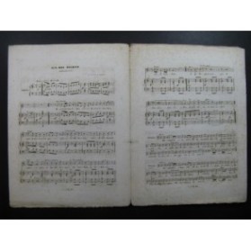 MASINI F. Sur mon Rocher Chant Piano ca1830