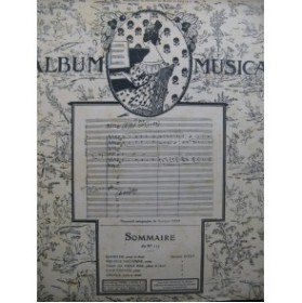 Album Musica Georges Bizet No 117 Piano ou Chant Piano 1912