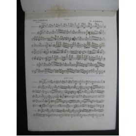 STRAUSS Les Camélias Piano Violon Piston ca1850