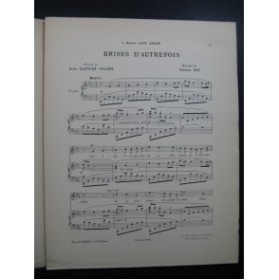 HUE Georges Brises d'Autrefois Piano Chant