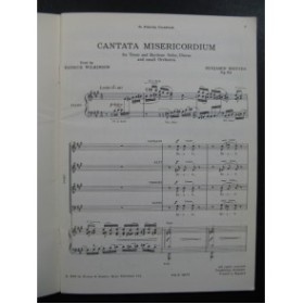 BRITTEN Benjamin Cantata Misericordium Chant Piano 1963