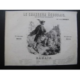 RAMAIN Le Chasseur écossais Quadrille Piano ca1850