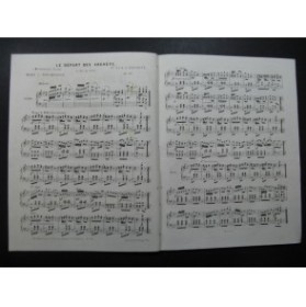DE CALONNES J. C. L. Le Départ des Archers Piano 1853