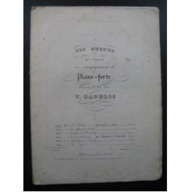 GABUSSI V. I Pescatori Duetto Chant Piano 1839