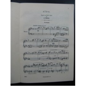 VERDI Giuseppe Aïda Opéra Chant Piano 1925