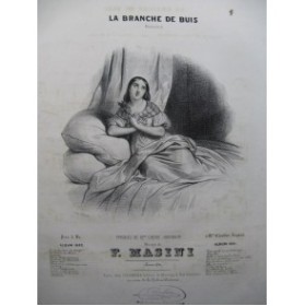 MASINI F. La Branche de Buis Chant Piano 1842