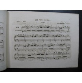 BOHLMAN SAUZEAU Henri Une Fête en Mer Quadrille Piano 4 mains ca1845