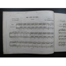 BOHLMAN SAUZEAU Henri Une Fête en Mer Quadrille Piano 4 mains ca1845
