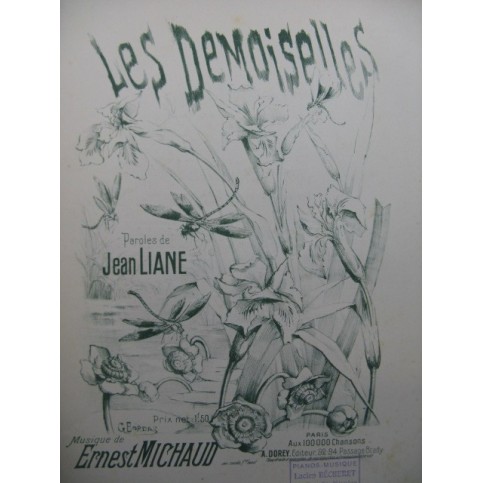 MICHAUD Ernest Les Demoiselles Chant Piano