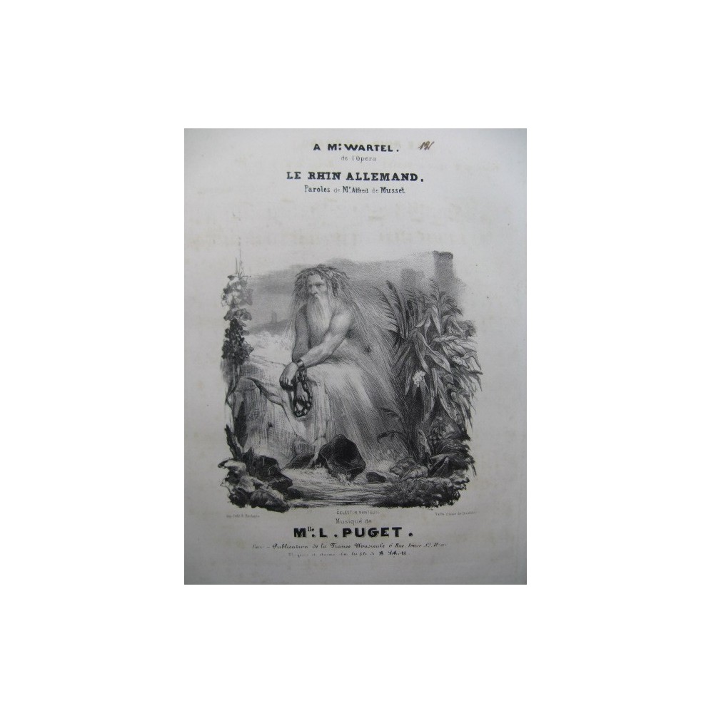 PUGET Loïsa Le Rhin Allemand Nanteuil Chant Piano ca1840