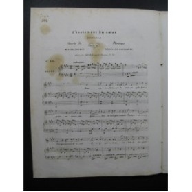 BRUGUIERE Edouard L'Isolement du Coeur Piano Chant ca1830