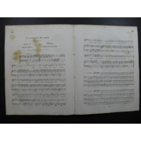 BRUGUIERE Edouard L'Isolement du Coeur Piano Chant ca1830