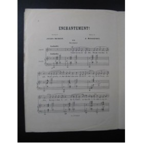 MASSENET Jules Enchantement E. Grasset Chant Piano 1892