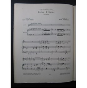 FOURDRAIN Félix Marins d'Islande Chant Piano 1914