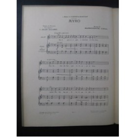 CANAL Marguerite Myro Chant Piano ou Harpe 1919