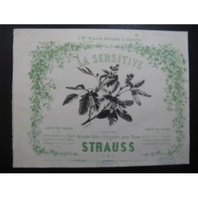 STRAUSS La Sensitive Piano ca1850