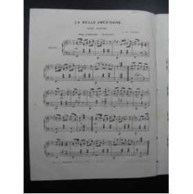 SCONCIA Giovanni A. La Belle Américaine Piano ca1855