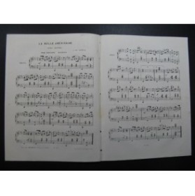 SCONCIA Giovanni A. La Belle Américaine Piano ca1855