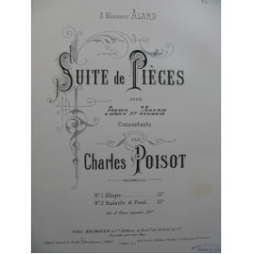 POISOT Charles Andante et Final Piano Violon 1887